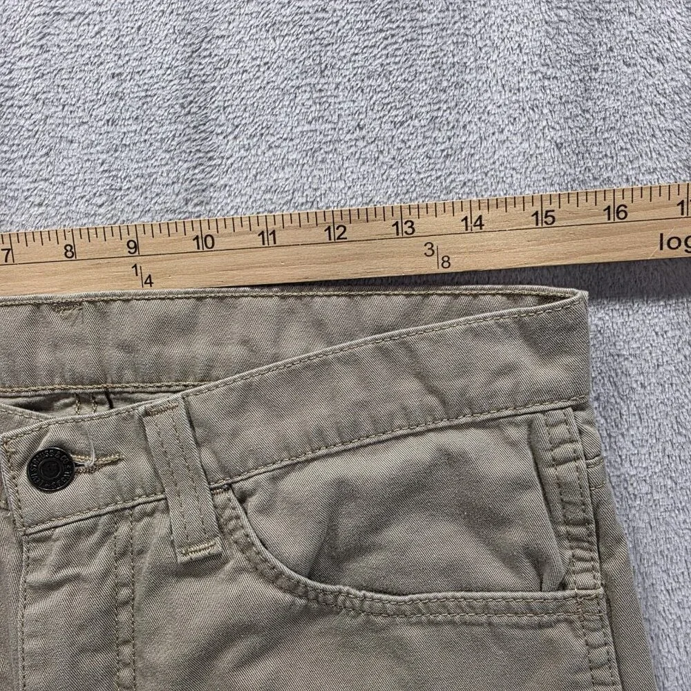 Levi's 511 Jeans Mens 31x32 Khaki Slim Fit Twill 5-Pocket Zip Fly Beige